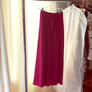 Wide leg hot pink pants NWOT